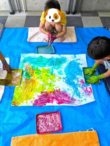 フィンガーペインティング！！